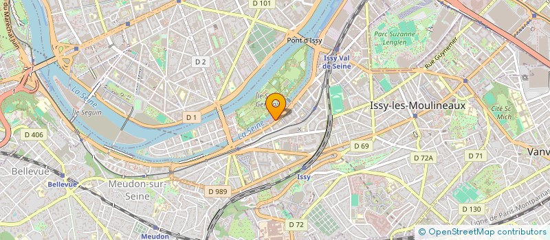 localisation de l'entreprise KVM à ISSY-LES-MOULINEAUX