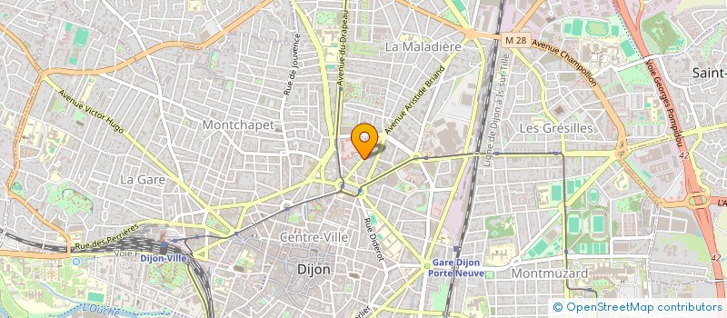 localisation de l'entreprise KVM - IMMOBILIER à DIJON