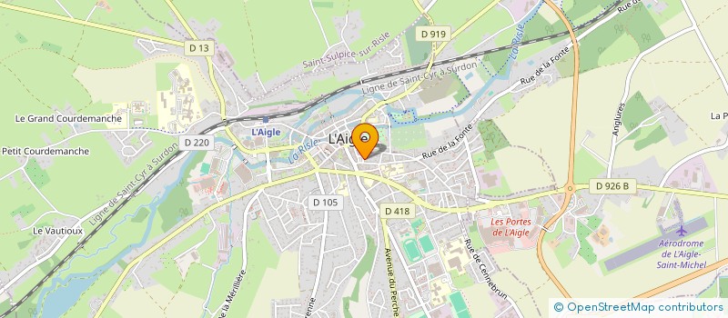 localisation de l'entreprise KVM SUPERETTE à L'AIGLE