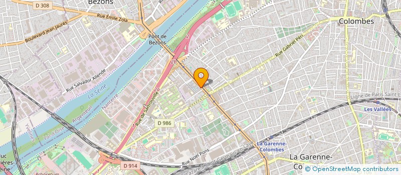 localisation de l'entreprise KVN à COLOMBES