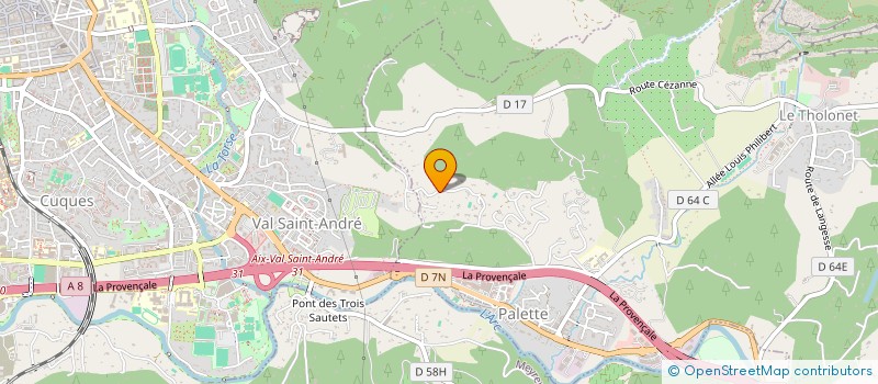 localisation de l'entreprise KVS IMMOBILIER à LE THOLONET