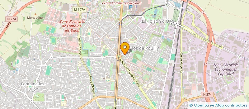 localisation de l'entreprise KVYZ2000 A à DIJON