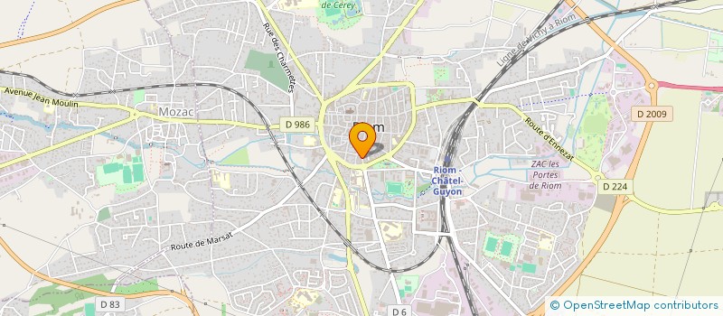 localisation de l'entreprise KW BURGER à RIOM