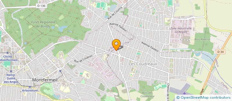 localisation de l'entreprise KW ELEC à CHELLES