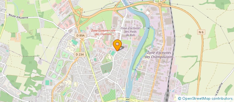 localisation de l'entreprise KWAKOS à AUXERRE