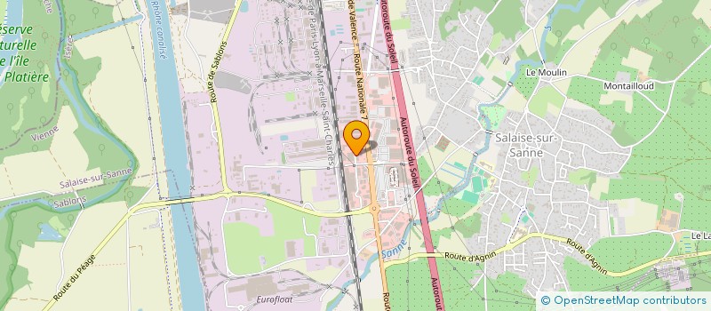 localisation de l'entreprise KWANITA INVESTISSEMENTS  SALAISE-SUR-SANNE