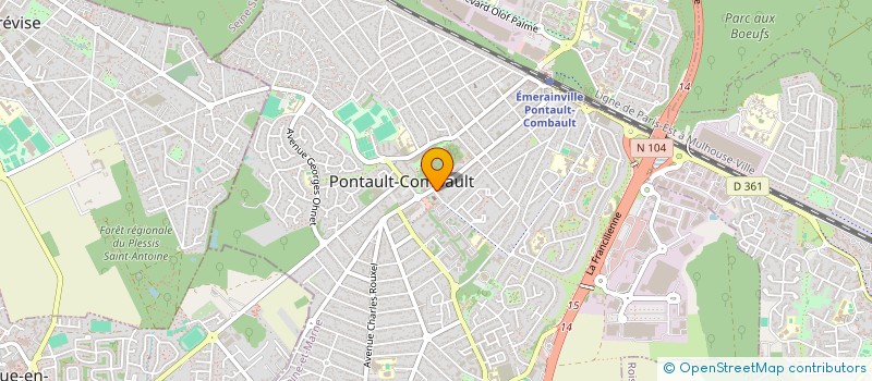 localisation de l'entreprise KWAO THAI à PONTAULT-COMBAULT