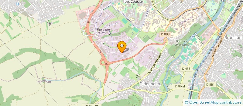localisation de l'entreprise KWARK à BRUNSTATT-DIDENHEIM
