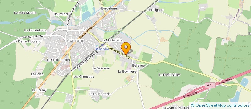 localisation de l'entreprise KWD DATA  PARCAY-MESLAY