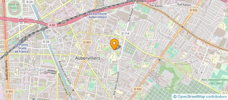 localisation de l'entreprise KWERB  AUBERVILLIERS