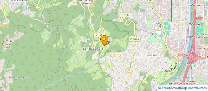 localisation de l'entreprise KWH à SEYSSINS