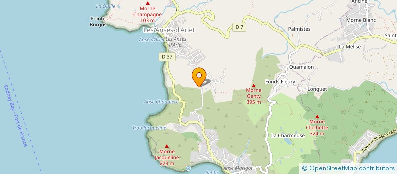 localisation de l'entreprise KWIBN SIWEL  LES ANSES-D'ARLET