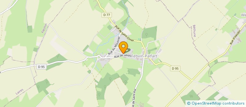 localisation de l'entreprise KWZ IMMO  FEBVIN-PALFART