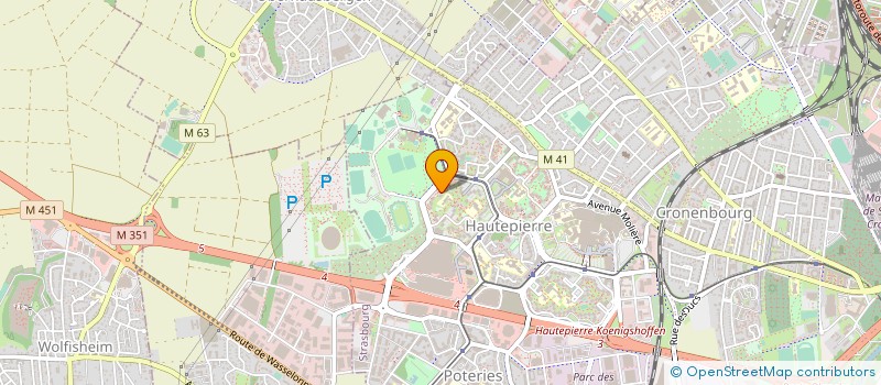 localisation de l'entreprise KX LOCATION à STRASBOURG