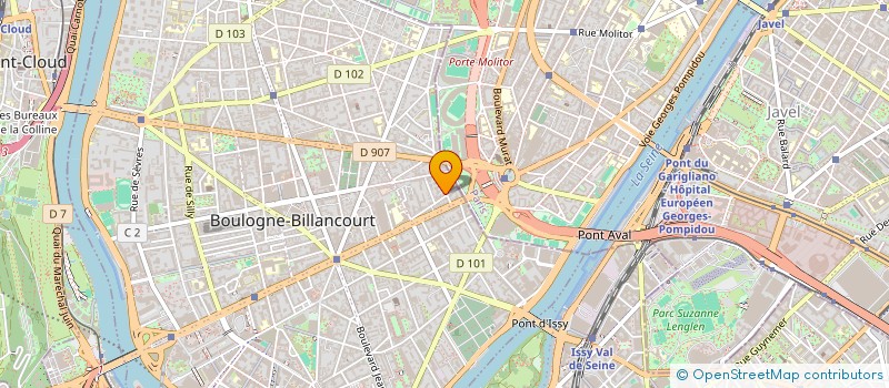 localisation de l'entreprise KY HOLDING à BOULOGNE-BILLANCOURT