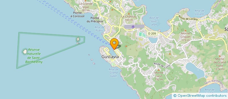 localisation de l'entreprise KYA COSMETICS à SAINT BARTHELEMY