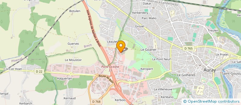 localisation de l'entreprise KYAURAY à AURAY