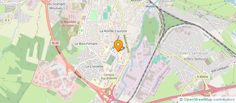 localisation de l'entreprise KYBAT à CHARLEVILLE-MEZIERES