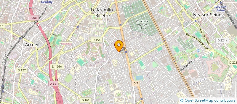 localisation de l'entreprise KYBER à VILLEJUIF