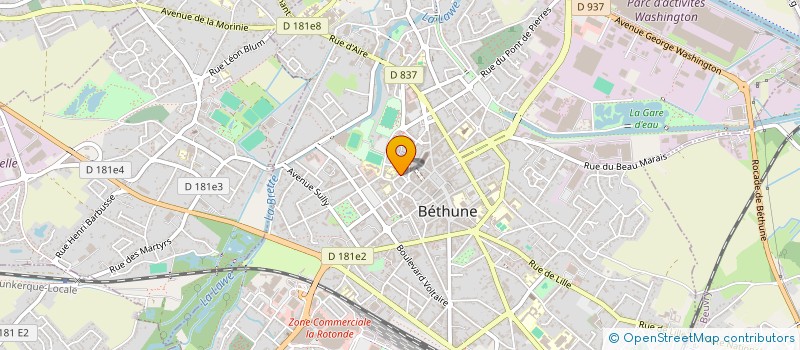 localisation de l'entreprise KYC AND PARTNERS à BETHUNE