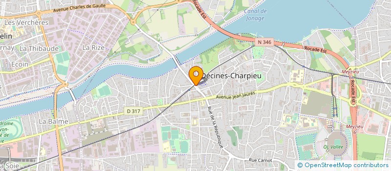 localisation de l'entreprise KYC KENAN YILMAZ CARRELAGE  DECINES CHARPIEU