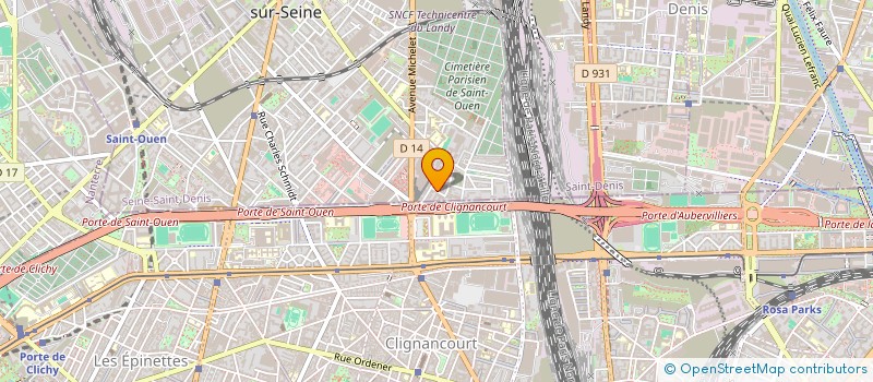 localisation de l'entreprise KYD à SAINT-OUEN-SUR-SEINE
