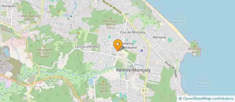 localisation de l'entreprise KYLENA  REMIRE-MONTJOLY