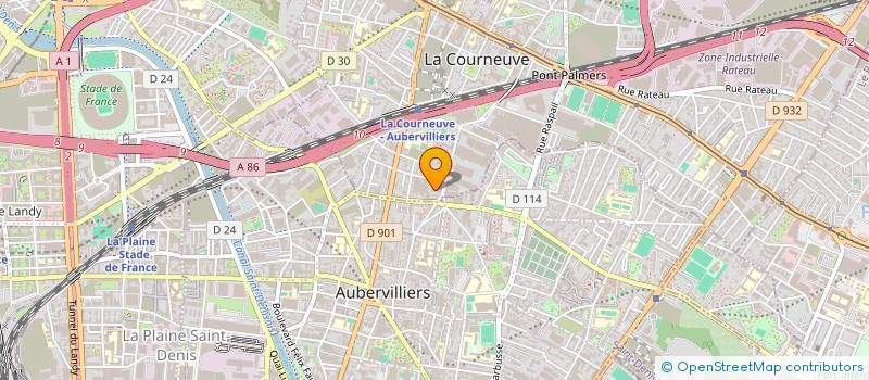 localisation de l'entreprise KYLI VTC à LA COURNEUVE