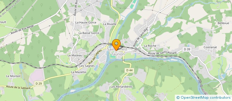 localisation de l'entreprise KYLJM  SAINT-PRIEST-TAURION