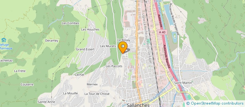 localisation de l'entreprise KYO AMADEUS  SALLANCHES