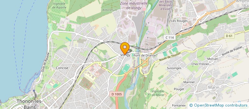 localisation de l'entreprise KYO THONON IMMOBILIER à THONON-LES-BAINS