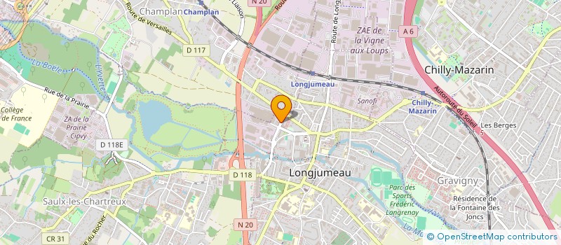 localisation de l'entreprise KYOKUSHIN FREE FIGHTING à LONGJUMEAU
