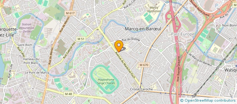 localisation de l'entreprise KYOLYS à MARCQ-EN-BARŒUL