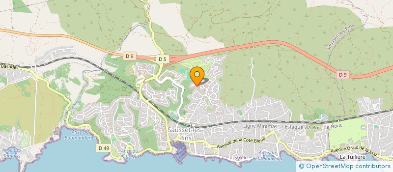 localisation de l'entreprise KYRAL HOLDING  SAUSSET-LES-PINS