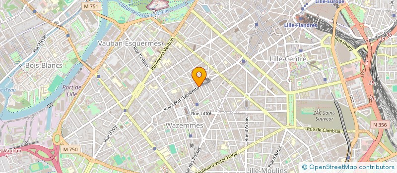 localisation de l'entreprise KYRIEL à LILLE