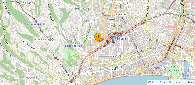 localisation de l'entreprise KYRNEA DIFFUSION à NICE