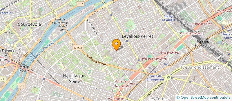 localisation de l'entreprise KYRO MINA à LEVALLOIS-PERRET
