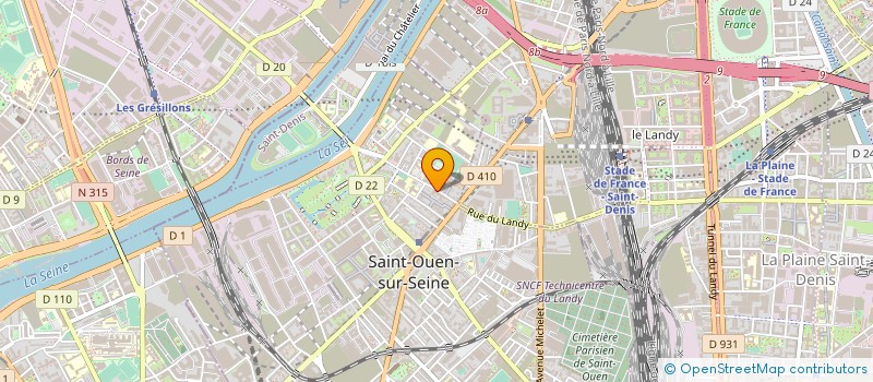 localisation de l'entreprise KYSATEX à SAINT-OUEN-SUR-SEINE