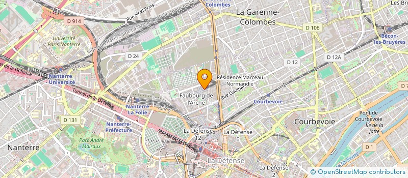 localisation de l'entreprise KYTUDI 2 à COURBEVOIE