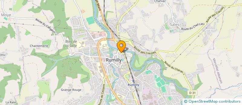 localisation de l'entreprise KYUDO ALBANE  RUMILLY