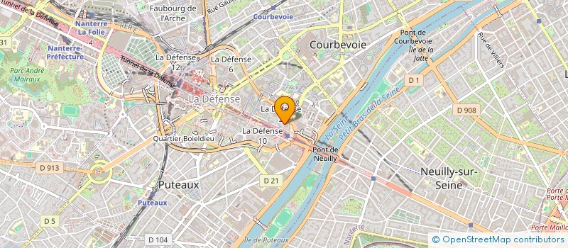 localisation de l'entreprise KYWAN à COURBEVOIE