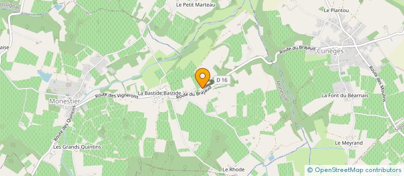 localisation de l'entreprise KZ  CUNEGES