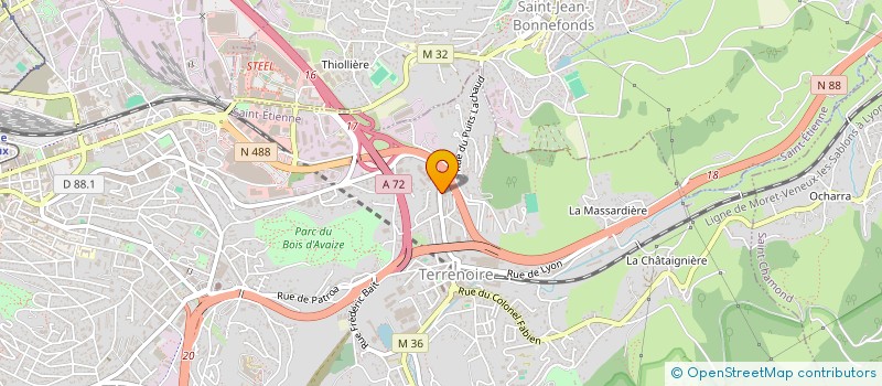 localisation de l'entreprise KZ EXPRESS  SAINT-ETIENNE