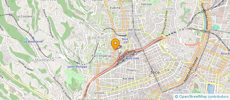 localisation de l'entreprise KZ IMMO à NICE