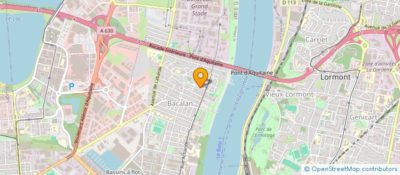 localisation de l'entreprise KZ TRANSPORT  BORDEAUX