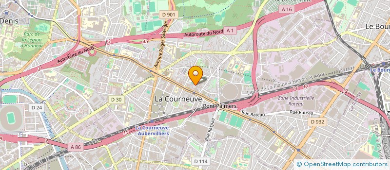 localisation de l'entreprise KZE à LA COURNEUVE
