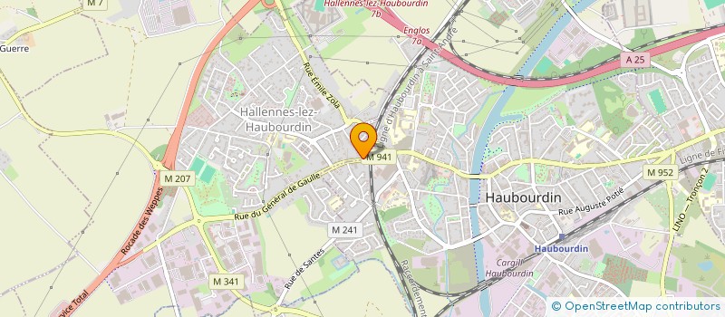 localisation de l'entreprise KZK  HALLENNES-LEZ-HAUBOURDIN