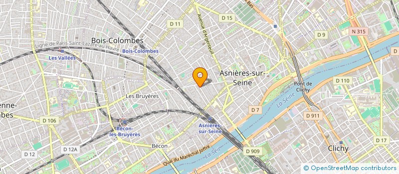 localisation de l'entreprise KZPRODUCTIONS  ASNIERES-SUR-SEINE