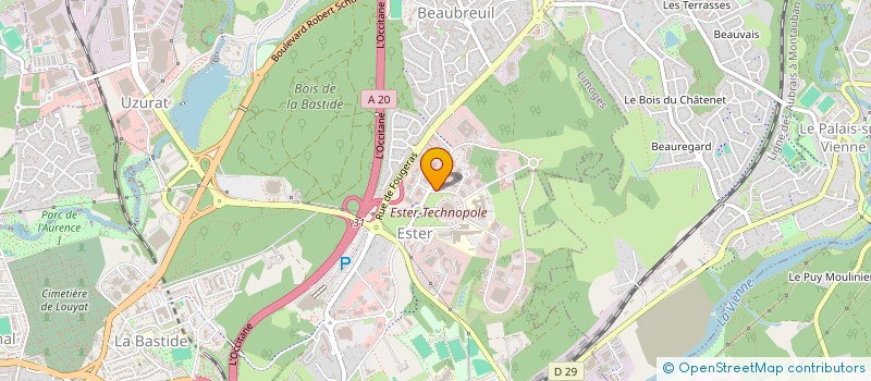 localisation de l'entreprise @L'1FINI à LIMOGES