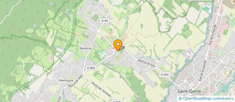 localisation de l'entreprise L'1SPIR  SERGY